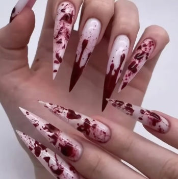 Bloody Press on Nail 24 Piece Set