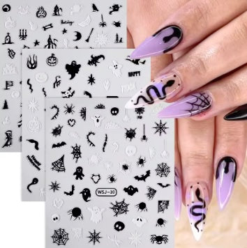 Spooky Halloween Nail Sticker Decals